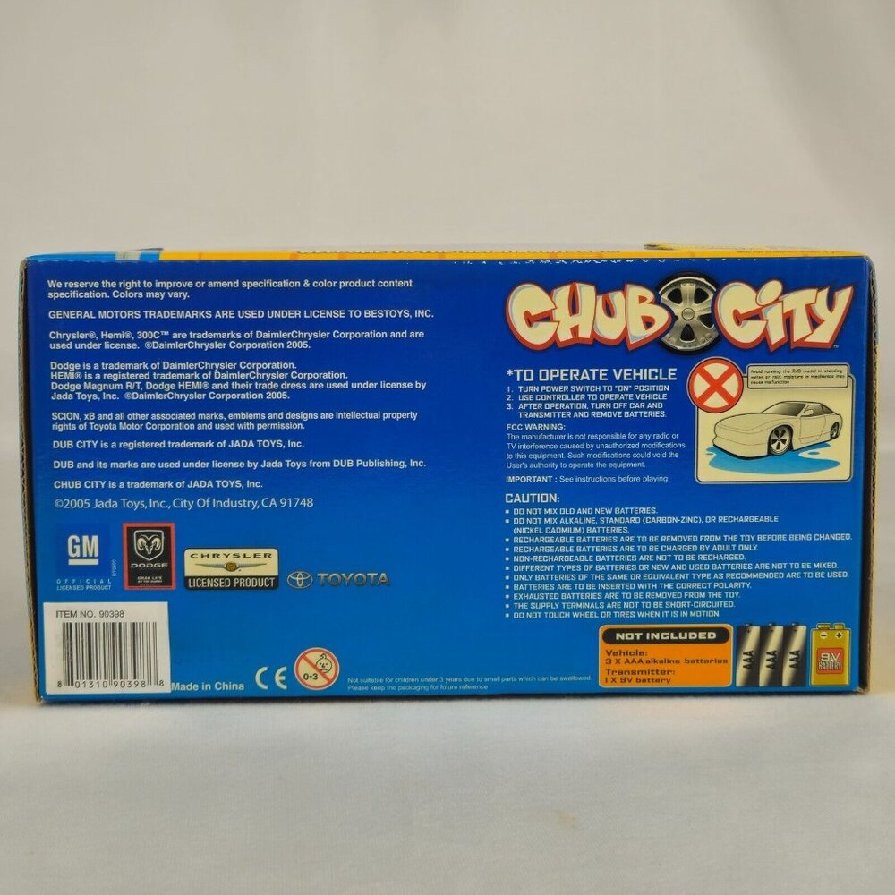 Chub City - RC Radio Control Car / Hummer H2 - Yellow by Jada Toys -90398 (K202) - Picture 7 of 11